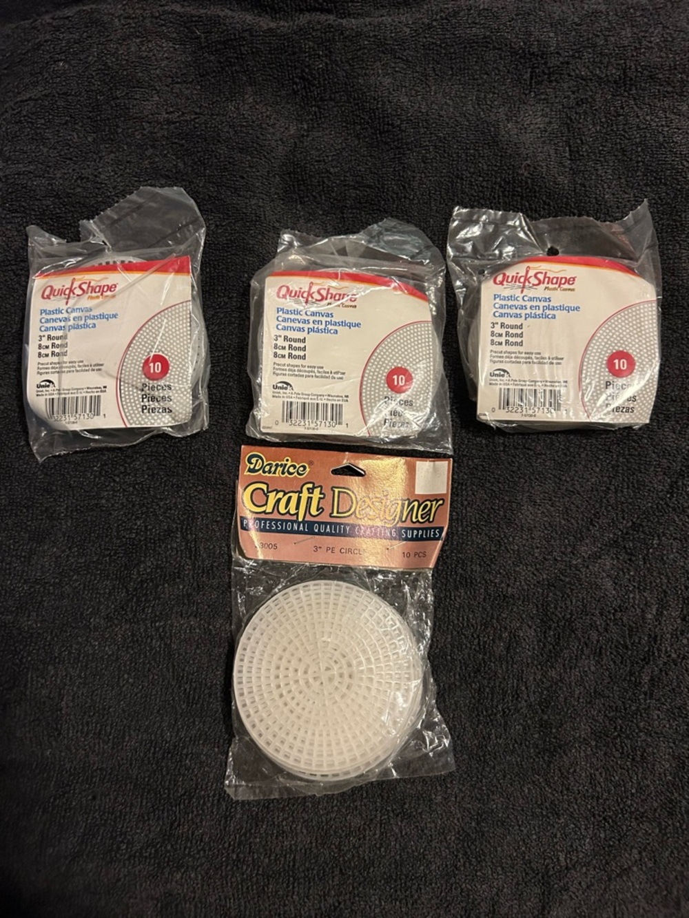 QuickShape & Darice Plastic Craft Canvases - White